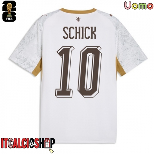 Repubblica Ceca Patrik Schick #10 Seconda Maglia Mondiali 2026 Manica Corta